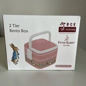 Peter Rabbit Pink 2-tier Bento Box